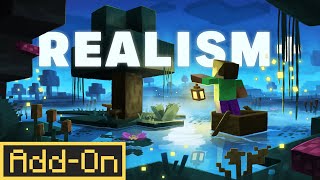 REALISM ADDON  Most Realistic Ambient Experience in Minecraft Bedrock Survival [upl. by Paquito]