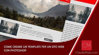 Come creare un template per un sito web con Photoshop [upl. by Godliman]