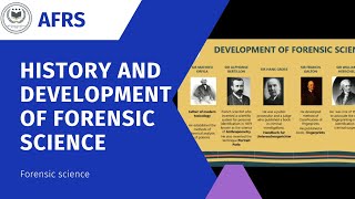 HISTORY AND DEVELOPMENT OF FORENSIC SCIENCEForensic ScienceHistory [upl. by Fogarty683]