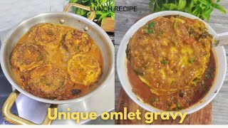 Unique omlet gravy recipe for lunchOmlet curryEgg curry recipelunch recipeRekha Jaiswalfood [upl. by Leoj622]