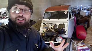 2CV Engine Overhaul Part One  oil and fail [upl. by Aiet]