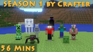 Monster School  Season 1 Complete by Crafter  Minecraft Animation 56 Mins Best Videos [upl. by Aydne]