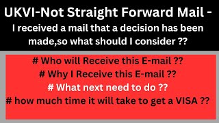 What is not straight forward mail in UK  Why UK Visa Getting delayed [upl. by Meuse]