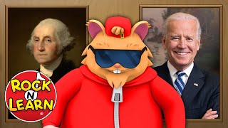 Presidents of the United States  Last Name Only  Washington Through Biden  Rock N Learn [upl. by Malva950]