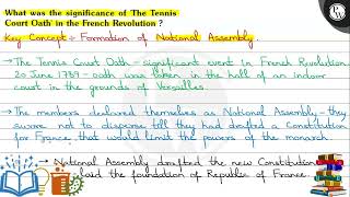 What was the significance of The Tennis Court Oath in the French Revolution  Key Concept \ \di [upl. by Aicilec]