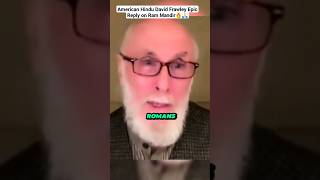 David Frawley Epic Reply on Ram Mandir🔥viral rammandirayodhya [upl. by Neyr]