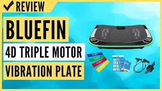 Bluefin Fitness 4D Triple Motor Vibration Plate  Powerful  Magnetic Therapy Massage Review [upl. by Pentheas]