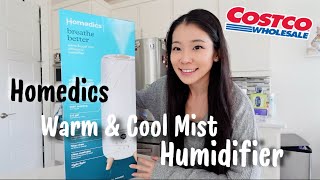 COSTCO Homedics warm amp cool mist ultrasound humidifier [upl. by Anyel496]