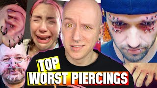 30 WORST PIERCING FAILS OF 2020  Piercings Gone Wrong Special  Roly Reacts [upl. by Llemaj]