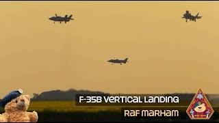 AMAZING 5TH GEN F35 LIGHTNING VERTICAL LANDING 207 SQN amp 617 DAMBUSTERS SQN • RAF MARHAM F35 [upl. by Machos]