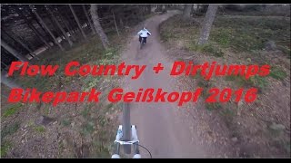 Flow Country  Dirtjumps Bikepark Geißkopf [upl. by Etnovahs752]