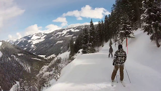 Kitzbühel  Jochberg  Resterhöhe Piste 76 Pass Thurn Direktabfahrt [upl. by Clementi]