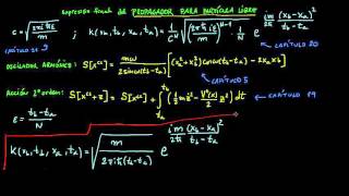 22 Expresión final del Propagador de la Partícula Libre [upl. by Ardisj]