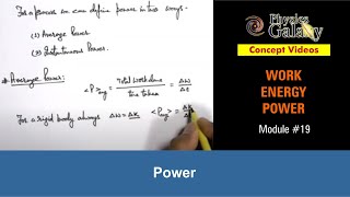 Class 11 Physics  Work Energy Power  19 Power  For JEE amp NEET [upl. by Sidoney]