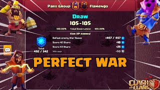 Pars Group VS Flamengo  Perfect War ClashOfClans [upl. by Stavro]