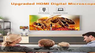 Hayve 7 HDMI Digital Microscope1200X Coin Microscope with IPS Screen 16MP Soldering Microscope [upl. by Mariette]