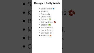 🐠 Omega3 Fatty Acids Foods 🫶🏼 [upl. by Granoff]