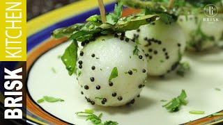 Rice Lollypops  Boiled Rice Balls  Brisk Kitchen Recipes [upl. by Gerhan]