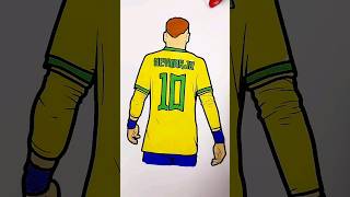 Neymar ASMR Art  Creative Coloring in 1 Minute neymar asmr [upl. by Ahsiele]