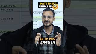 CBSE Class 10 DateSheet 202324 Released😱😱Idatesheet2024 boardexam2024 class10maths cbse [upl. by Welford468]