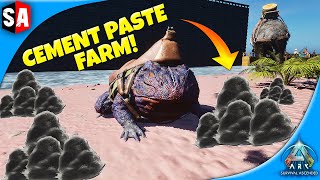 Getting Unlimited Cement Paste  Ark Survival Ascended [upl. by Lacey]