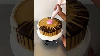 ideas para decorar torta con rosas y ganache de chocolate [upl. by Berriman]