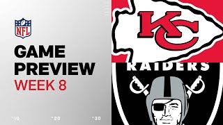 Kansas City Chiefs vs Las Vegas Raiders  2024 Week 8 Game Preview [upl. by Yhtimit]