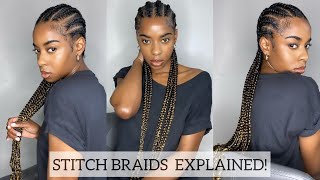 Feedin Braids EXPLAINED in DETAIL from preparting to the ends DIY [upl. by Adiene]