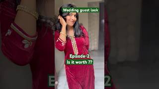 Wedding guest look for winter wedding myntrakurtasethaullatest trending velvet myntrahaul viral [upl. by Ulick]