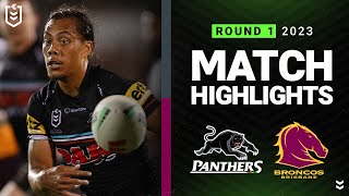 NRL 2023  Penrith Panthers v Brisbane Broncos  Match Highlights [upl. by Cirone]