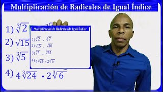 Multiplicación de Radicales de Igual Índice  Ejemplo 1 [upl. by Aicertal784]