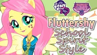 ★ My Little Pony Equestria Girls  Fluttershy School Spirit Style Dress Up Game [upl. by Etnoel]