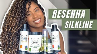 RESENHA PRODUTOS SILKLINE  LINHA WAVE CURLY  Vitória Zorante 💜 [upl. by Chrystel365]