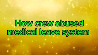 How stewardesses abused the medical leave system [upl. by Mehta211]