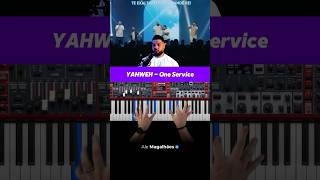 YAHWEH  One Service  Piano Tutorial gospel piano gospelpiano [upl. by Deeanne]