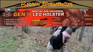 Budget Tactical Leg Holster Review UTG Special OPS Gen II Left Handed [upl. by Heinrik133]