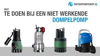 Dompelpomp kantelen  Wat te doen bij een niet werkende dompelpomp [upl. by Katuscha]