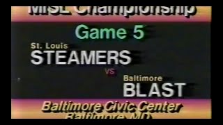 1984 MISL Championship Game 5 Baltimore Blast vs St Louis Steamers June 8 1984 [upl. by Edmee]