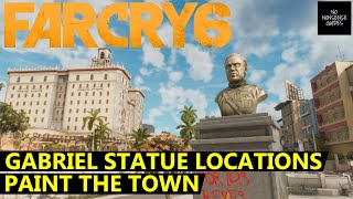 Far Cry 6 Gabriel Statue Locations  All 12  Paint The Town  Deface The Gabriel Statues [upl. by Lotsyrk41]