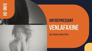 venlafaxine  Uses Dosage Side Effects amp Mechanism  Effexor SR [upl. by Hadeehsar489]