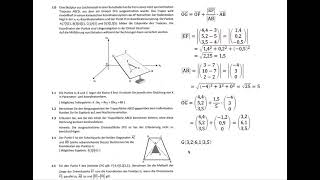 Fachabitur Bayern Mathematik Technik 2021 Teil 2 mit Hilfsmittel Geometrie GII [upl. by Yerhcaz]