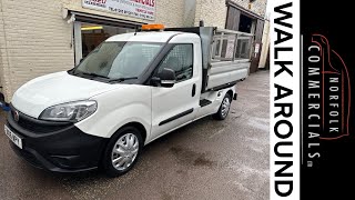 Walk Around Fiat Doblo Cargo Maxi 16 MultiJet Fitted With An Underfloor Tipper amp Mesh Greedy Boards [upl. by Eniamurt]