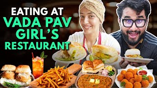 Eating Everything At Vada Pav Girls Restaurant  The Urban Guide [upl. by Weiner]