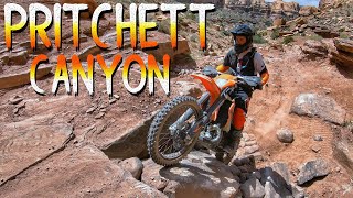 Dirt Biking Moab UT  Pritchett Canyon [upl. by Ahsahs483]