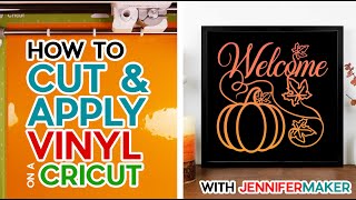 How to Cut Vinyl on a Cricut For Beginners Easy StepbyStep Tutorial  Fun Projects [upl. by Ninazan389]