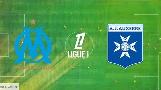 Olympique de Marseille VS AJAuxerre Ligue 1 McDonalds efootball [upl. by Noed959]