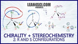 R and S Configuration Using Cahn Ingold Prelog Priority Rules Leah Fisch [upl. by Letnohc]