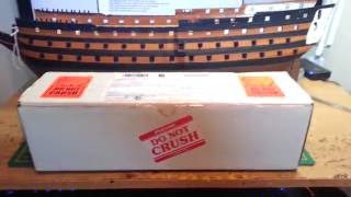 Unboxing and review of scaledecks HellerAirfix 100 laser cut deck for HMS Victory [upl. by Patrich]