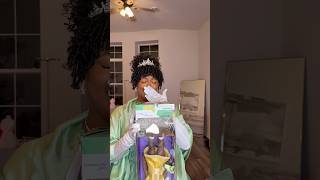 Unboxing Tiana dressed as Princess Tiana [upl. by Komara]