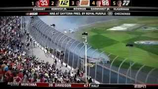 Daytona crash At least 33 fans injured when car sails into fence at Daytona [upl. by Mccready423]